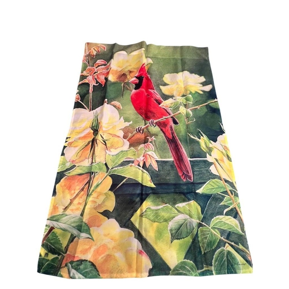 Better Homes Large Decorative Flag Cardinal in Blossoms Spring Theme outdoors
